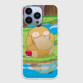 Чехол для iPhone 13 Pro с принтом Псайдак в Белгороде,  |  | detective pikachu | pikachu | pokeball | pokemon | psyduck | детектив пикачу | пикачу | покебол | покемон | псайдак