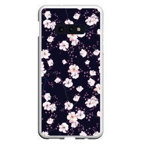 Чехол для Samsung S10E с принтом blossom cherry flower в Белгороде, Силикон | Область печати: задняя сторона чехла, без боковых панелей | Тематика изображения на принте: art | flowers | leaves | арт | букет | лепестки | листья | художество | цветок | цветы