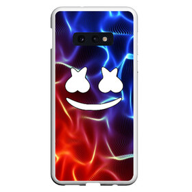 Чехол для Samsung S10E с принтом Marshmello Thunder в Белгороде, Силикон | Область печати: задняя сторона чехла, без боковых панелей | Тематика изображения на принте: christopher comstock | dj | marshmello | music | диджей | клубная музыка | клубняк | крис комсток | логотип | маршмеллоу | музыка