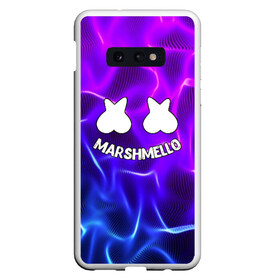 Чехол для Samsung S10E с принтом Marshmello THUNDER в Белгороде, Силикон | Область печати: задняя сторона чехла, без боковых панелей | Тематика изображения на принте: christopher comstock | dj | marshmello | music | диджей | клубная музыка | клубняк | крис комсток | логотип | маршмеллоу | музыка