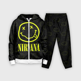 Детский костюм 3D с принтом Nirvana 1 в Белгороде,  |  | cobain | kurt | kurt cobain | nirvana | rock | smile | гитара | кобейн | курт | курт кобейн | нирвана | рок