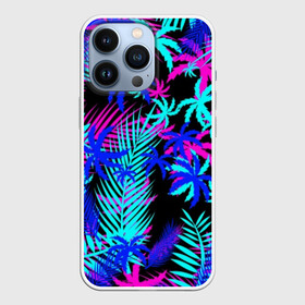 Чехол для iPhone 13 Pro с принтом НЕОНОВЫЕ ТРОПИКИ   TROPICAL NEON в Белгороде,  |  | hotline miami | neon | new retro wave | outrun | outrun electro | paints | palmen | rainbow | retro | retrowave | summer | synth | synthwave | tropical | брызги | брызги красок | звёзды | космос | краски | лето | неон | пальмы | радуга | 