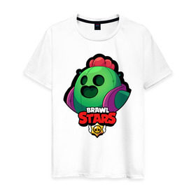 Мужская футболка хлопок с принтом Brawl Stars 5 в Белгороде, 100% хлопок | прямой крой, круглый вырез горловины, длина до линии бедер, слегка спущенное плечо. | android | brawl | brawl stars | clash | clash royale | game | royale | stars | андроид | игра | мобильные игры