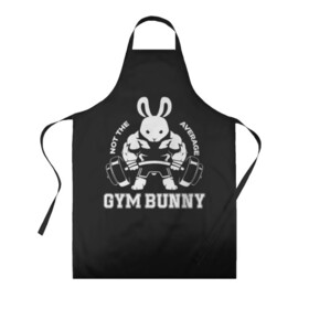 Фартук 3D с принтом GYM BUNNY в Белгороде, 100% полиэстер | общий размер — 65 х 85 см, ширина нагрудника — 26 см, горловина — 53 см, длина завязок — 54 см, общий обхват в поясе — 173 см. Принт на завязках и на горловине наносится с двух сторон, на основной части фартука — только с внешней стороны | bodybuilding | diet | exercise | fitness | gym | heath | motivation | muscle | phil | training | workout | бодибилдинг | мотивация | спорт | трансформация | фитнес | эстетичный