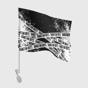 Флаг для автомобиля с принтом BTS / БТС в Белгороде, 100% полиэстер | Размер: 30*21 см | bangtan boys | bt21 | bts | bts army | bts stickers | j hope | jimin | jin | jungkook | k pop | rap monster | rapmon | suga | v | бтс | корея | стикеры bts