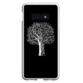 Чехол для Samsung S10E с принтом DIGITAL TREE КИБЕР ДЕРЕВО в Белгороде, Силикон | Область печати: задняя сторона чехла, без боковых панелей | 2019 | cd project red | cyberpunk 2077 | future | hack | night city | samurai | sci fi | андроиды | безумие | будущее | киберпанк 2077 | логотип | роботы | самураи | фантастика | цифры