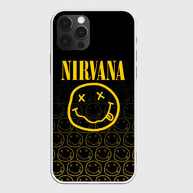 Чехол для iPhone 12 Pro Max с принтом NIRVANA в Белгороде, Силикон |  | Тематика изображения на принте: music | nirvana | rip smile | rock | smile | группа | курт кобейн | музыка | нирвана | рок | смайл