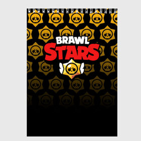 Скетчбук с принтом BRAWL STARS в Белгороде, 100% бумага
 | 48 листов, плотность листов — 100 г/м2, плотность картонной обложки — 250 г/м2. Листы скреплены сверху удобной пружинной спиралью | android | brawl stars | games | mobile game | stars | игры | мобильные игры