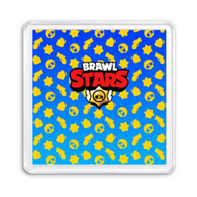 Магнит 55*55 с принтом BRAWL STARS в Белгороде, Пластик | Размер: 65*65 мм; Размер печати: 55*55 мм | android | brawl stars | games | mobile game | stars | игры | мобильные игры