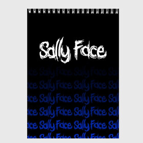 Скетчбук с принтом Sally Face (24) в Белгороде, 100% бумага
 | 48 листов, плотность листов — 100 г/м2, плотность картонной обложки — 250 г/м2. Листы скреплены сверху удобной пружинной спиралью | Тематика изображения на принте: face | fisher | larry johnson | mask | sally | sally face | sally fisher | демоны | духи | маска | призраки | салли | салли фейс | салли фишер | фейс