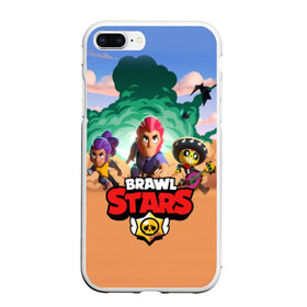 Чехол для iPhone 7Plus/8 Plus матовый с принтом BRAWL STARS в Белгороде, Силикон | Область печати: задняя сторона чехла, без боковых панелей | 8 bit | 8 бит | bibi | brawl stars | crow | el brown | leon | leon shark | max | mr.p | sally leon | shark | stars | virus | werewolf | акула | биби | вирус | ворон | леон | оборотень | пингвин