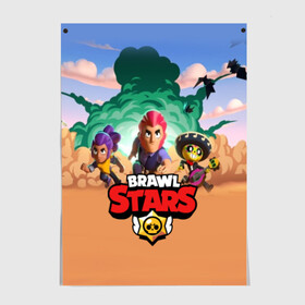 Постер с принтом BRAWL STARS в Белгороде, 100% бумага
 | бумага, плотность 150 мг. Матовая, но за счет высокого коэффициента гладкости имеет небольшой блеск и дает на свету блики, но в отличии от глянцевой бумаги не покрыта лаком | 8 bit | 8 бит | bibi | brawl stars | crow | el brown | leon | leon shark | max | mr.p | sally leon | shark | stars | virus | werewolf | акула | биби | вирус | ворон | леон | оборотень | пингвин