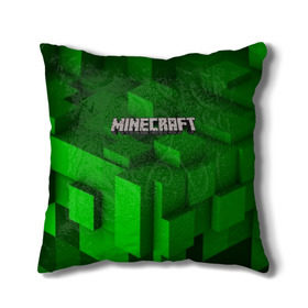 Подушка 3D с принтом MINECRAFT в Белгороде, наволочка – 100% полиэстер, наполнитель – холлофайбер (легкий наполнитель, не вызывает аллергию). | состоит из подушки и наволочки. Наволочка на молнии, легко снимается для стирки | Тематика изображения на принте: blade | blocks | creeper | cubes | game | ken | mine craft | minecraft | mobs | sword | игры | крипер | майн крафт | майнкрафт | моб