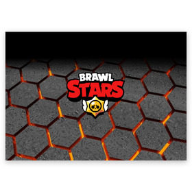 Поздравительная открытка с принтом Brawl Stars Hex в Белгороде, 100% бумага | плотность бумаги 280 г/м2, матовая, на обратной стороне линовка и место для марки
 | brawl | brawl st | brawl stars | colt | hexagon | logo | map | mobo | pattern | poco | shelly | stars | бравл | игра | игры | карта | кольт | лого | мобильные игры | патерн | паттерн | поко | соты | старс | шелли