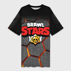 Платье-футболка 3D с принтом Brawl Stars Hex в Белгороде,  |  | brawl | brawl st | brawl stars | colt | hexagon | logo | map | mobo | pattern | poco | shelly | stars | бравл | игра | игры | карта | кольт | лого | мобильные игры | патерн | паттерн | поко | соты | старс | шелли