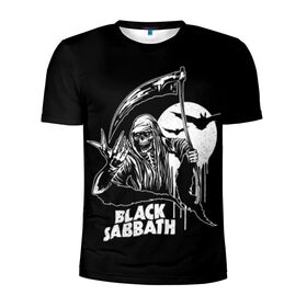 Мужская футболка 3D спортивная с принтом Black Sabbath в Белгороде, 100% полиэстер с улучшенными характеристиками | приталенный силуэт, круглая горловина, широкие плечи, сужается к линии бедра | Тематика изображения на принте: black sabbath | hard rock | heavy metal | блэк сабат | группы | метал | музыка | оззи осборн | рок | хард рок | хэви метал