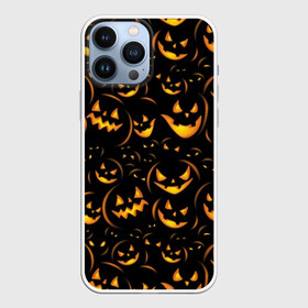 Чехол для iPhone 13 Pro Max с принтом Хэллоуин в Белгороде,  |  | background | black | color | eyes | fangs | halloween | holiday | horror | orange | pumpkin | sinister | teeth | vegetable | yellow | глаза | желтый | зловещий | зубы | клыки | овощ | оранжевый | праздник | тыквы | ужас | фон | хэллоуин | цвет | черный