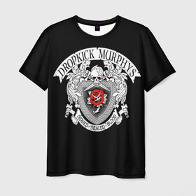 Мужская футболка 3D с принтом Dropkick Murphys в Белгороде, 100% полиэфир | прямой крой, круглый вырез горловины, длина до линии бедер | celtic punk | dropkick murphys | hardcore | oi | punk | группы | кельтский панк | музыка | панк | рок | стрит панк | фолк панк