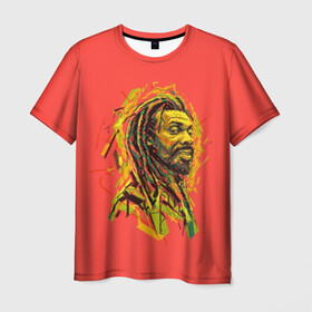 Мужская футболка 3D с принтом RastaArt в Белгороде, 100% полиэфир | прямой крой, круглый вырез горловины, длина до линии бедер | art | bob marley | cannabis | rasta | rastaman | reggae | reggy | weed | боб марли | раста | растаман | регги | рэгги
