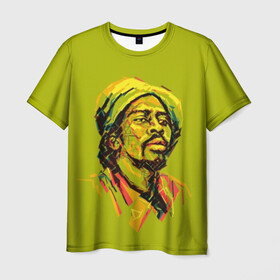 Мужская футболка 3D с принтом RastaArt 3 в Белгороде, 100% полиэфир | прямой крой, круглый вырез горловины, длина до линии бедер | art | bob marley | cannabis | rasta | rastaman | reggae | reggy | weed | боб марли | раста | растаман | регги | рэгги