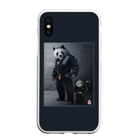 Чехол для iPhone XS Max матовый с принтом PANDA в Белгороде, Силикон | Область печати: задняя сторона чехла, без боковых панелей | glory | guruma | judo | kata otoshi | m 1 | ufc | бой | борьба | дзюдзюцу | дзюдо | кимоно | мотивация | мягкий | приемы | путь | сила | скорость | спорт | стиль | татами | япония