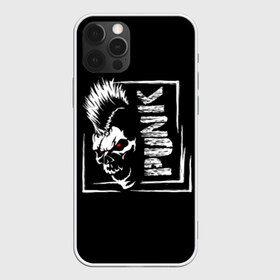 Чехол для iPhone 12 Pro Max с принтом Punk в Белгороде, Силикон |  | anarchy | anger | black | emblem | hair | hairstyle | horror | illustration | look | mohawk | punk | red | scar | scary | skull | terrible | white | анархия | белый | взгляд | волосы | злость | иллюстрация | ирокез | красный | панк | прическа | страшный |