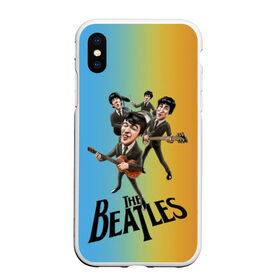 Чехол для iPhone XS Max матовый с принтом The Beatles в Белгороде, Силикон | Область печати: задняя сторона чехла, без боковых панелей | george harrison | john lennon | paul mccartney | psychedelic rock | ringo starr | the beatles | англия | ансамбль | джон леннон | джордж харрисон | пол маккартни | психоделический рок | ринго старр