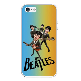 Чехол для iPhone 5/5S матовый с принтом The Beatles в Белгороде, Силикон | Область печати: задняя сторона чехла, без боковых панелей | Тематика изображения на принте: george harrison | john lennon | paul mccartney | psychedelic rock | ringo starr | the beatles | англия | ансамбль | джон леннон | джордж харрисон | пол маккартни | психоделический рок | ринго старр