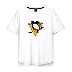 Мужская футболка хлопок Oversize с принтом Evgeni Malkin Black в Белгороде, 100% хлопок | свободный крой, круглый ворот, “спинка” длиннее передней части | malkin | nhl | евгений малкин | малкин | нхл | пингвинз | питтсбург | питтсбург пингвинз | хоккей
