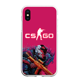 Чехол для iPhone XS Max матовый с принтом CS GO Hyper Beast в Белгороде, Силикон | Область печати: задняя сторона чехла, без боковых панелей | 2019 | computer game | counter strike | cs | cs go | csgo | dota | dota2 | game | howl | hyperbeast | warning | автомат | вой | го | игрок | компьютерная игра | контр страйк | контра | кс | оружие | турнир