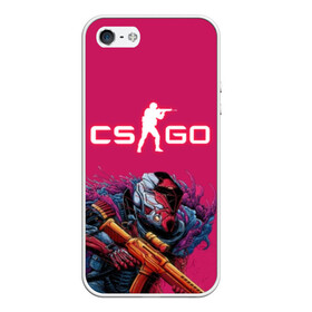 Чехол для iPhone 5/5S матовый с принтом CS GO Hyper Beast в Белгороде, Силикон | Область печати: задняя сторона чехла, без боковых панелей | 2019 | computer game | counter strike | cs | cs go | csgo | dota | dota2 | game | howl | hyperbeast | warning | автомат | вой | го | игрок | компьютерная игра | контр страйк | контра | кс | оружие | турнир