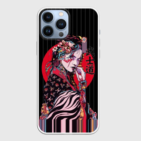 Чехол для iPhone 13 Pro Max с принтом Гейша в Белгороде,  |  | beauty | black | bright | character | cool | decorations | flowers | geisha | girl | hairstyle | japan | kimon | lines | red | stripes | woman | young | девушка | женщина | иероглиф | кимоно | красный | красотка | круто | линии | молодая | полосы 