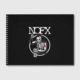 Альбом для рисования с принтом NOFX в Белгороде, 100% бумага
 | матовая бумага, плотность 200 мг. | hardcore | nofx | punk | группы | музыка | панк | панк рок | рок | ска панк | скейт панк