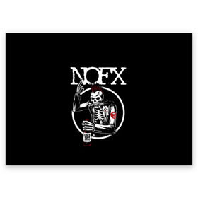 Поздравительная открытка с принтом NOFX в Белгороде, 100% бумага | плотность бумаги 280 г/м2, матовая, на обратной стороне линовка и место для марки
 | Тематика изображения на принте: hardcore | nofx | punk | группы | музыка | панк | панк рок | рок | ска панк | скейт панк
