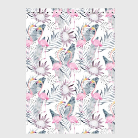 Скетчбук с принтом Фламинго в Белгороде, 100% бумага
 | 48 листов, плотность листов — 100 г/м2, плотность картонной обложки — 250 г/м2. Листы скреплены сверху удобной пружинной спиралью | Тематика изображения на принте: abstraction | beak | bird | fauna | feathers | flamingo | flora | flower | happiness | jungle | leaves | nature | pink | tropical | tropics | white | yellow | абстракция | белый | джунгли | желтый | клюв | листья | перья | природа | птица | розовый | счас