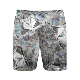 Мужские шорты 3D спортивные с принтом Бриллиантовый блеск в Белгороде,  |  | cut | diamond | gem | glitter | jewel | kaleidoscope | luxury | shine | sparkle | white | алмаз | белый | блеск | бриллиант | диамант | драгоценность | драгоценный камень | калейдоскоп | люкс | огранка | роскошь | сверкать | сияние