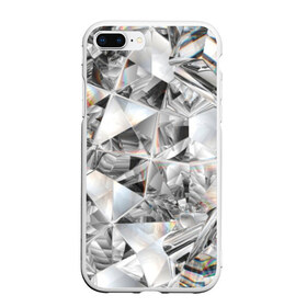 Чехол для iPhone 7Plus/8 Plus матовый с принтом Бриллиантовый блеск в Белгороде, Силикон | Область печати: задняя сторона чехла, без боковых панелей | Тематика изображения на принте: cut | diamond | gem | glitter | jewel | kaleidoscope | luxury | shine | sparkle | white | алмаз | белый | блеск | бриллиант | диамант | драгоценность | драгоценный камень | калейдоскоп | люкс | огранка | роскошь | сверкать | сияние