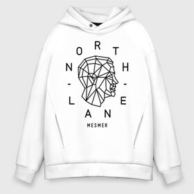 Мужское худи Oversize хлопок с принтом Northlane в Белгороде, френч-терри — 70% хлопок, 30% полиэстер. Мягкий теплый начес внутри —100% хлопок | боковые карманы, эластичные манжеты и нижняя кромка, капюшон на магнитной кнопке | Тематика изображения на принте: discoveries | mesmer | node | northlane | singularity | группы | метал | музыка | рок