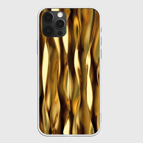 Чехол для iPhone 12 Pro Max с принтом Золотые волны в Белгороде, Силикон |  | abstraction | cool | glitter | gold | lines | luxury | metal | ribbons | shine | texture | абстракция | блеск | волны | золото | круто | ленты | линии | металл | прикольно | роскошь | сиять | текстура
