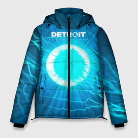 Мужская зимняя куртка 3D с принтом Detroit Вecome Human в Белгороде, верх — 100% полиэстер; подкладка — 100% полиэстер; утеплитель — 100% полиэстер | длина ниже бедра, свободный силуэт Оверсайз. Есть воротник-стойка, отстегивающийся капюшон и ветрозащитная планка. 

Боковые карманы с листочкой на кнопках и внутренний карман на молнии. | Тематика изображения на принте: 3d | cтать человеком | detroit city | detroit: вecome human | игра | интерактивная | квест | кинематограф | приключения | франция