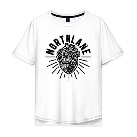 Мужская футболка хлопок Oversize с принтом Northlane в Белгороде, 100% хлопок | свободный крой, круглый ворот, “спинка” длиннее передней части | discoveries | mesmer | node | northlane | singularity | группы | метал | музыка | рок