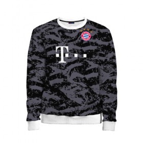 Детский свитшот 3D с принтом Bayern away gk 18-19 в Белгороде, 100% полиэстер | свободная посадка, прямой крой, мягкая тканевая резинка на рукавах и понизу свитшота | bayern | champions league | germany | munchen | бавария | германия | левандовски | лига чемпинов | мюнхен | нойер | рибери | роббен