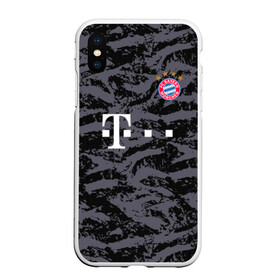 Чехол для iPhone XS Max матовый с принтом Bayern away gk 18-19 в Белгороде, Силикон | Область печати: задняя сторона чехла, без боковых панелей | bayern | champions league | germany | munchen | бавария | германия | левандовски | лига чемпинов | мюнхен | нойер | рибери | роббен