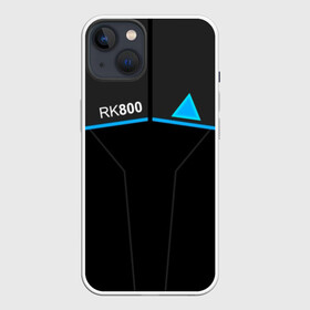 Чехол для iPhone 13 с принтом RK800 CONNOR в Белгороде,  |  | action | ai | android | connor | dbhpk19 | detroit become human | rk 800 | rk 900 | андроиды | детектив | игра | интерактивное кино | кара | коннор | логотип | маркус | роботы | фирменный стиль | экшн