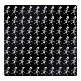 Магнитный плакат 3Х3 с принтом Bart в Белгороде, Полимерный материал с магнитным слоем | 9 деталей размером 9*9 см | bart | homer | sad | simpsons | skelleton | барт | гомер | симпсоны