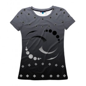 Женская футболка 3D с принтом Чёрно-белые сны в Белгороде, 100% полиэфир ( синтетическое хлопкоподобное полотно) | прямой крой, круглый вырез горловины, длина до линии бедер | 