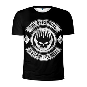 Мужская футболка 3D спортивная с принтом Offspring в Белгороде, 100% полиэстер с улучшенными характеристиками | приталенный силуэт, круглая горловина, широкие плечи, сужается к линии бедра | offspring | ofspring | punk | rock | the offspring | группы | музыка | офспринг | оффспринг | панк | рок