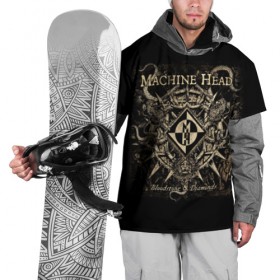 Накидка на куртку 3D с принтом Machine Head в Белгороде, 100% полиэстер |  | heavy metal | machine head | metal | грув метал | группы | метал | музыка | рок | трэш метал | хэви метал
