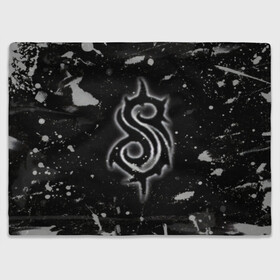 Плед 3D с принтом Slipknot. в Белгороде, 100% полиэстер | закругленные углы, все края обработаны. Ткань не мнется и не растягивается | Тематика изображения на принте: 3d | slipknot | абстракция | брызги красок | гранж | лого | логотип | металл | музыка | ню метал группа | рок | слипкнот | текстура | эмблема