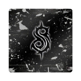 Магнит виниловый Квадрат с принтом Slipknot. в Белгороде, полимерный материал с магнитным слоем | размер 9*9 см, закругленные углы | 3d | slipknot | абстракция | брызги красок | гранж | лого | логотип | металл | музыка | ню метал группа | рок | слипкнот | текстура | эмблема